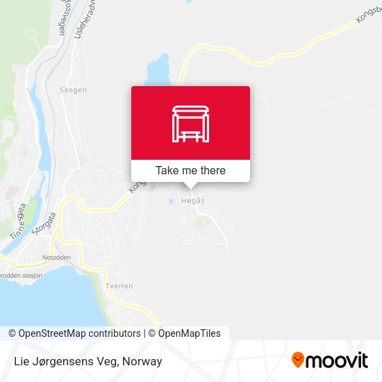 Lie Jørgensens Veg map
