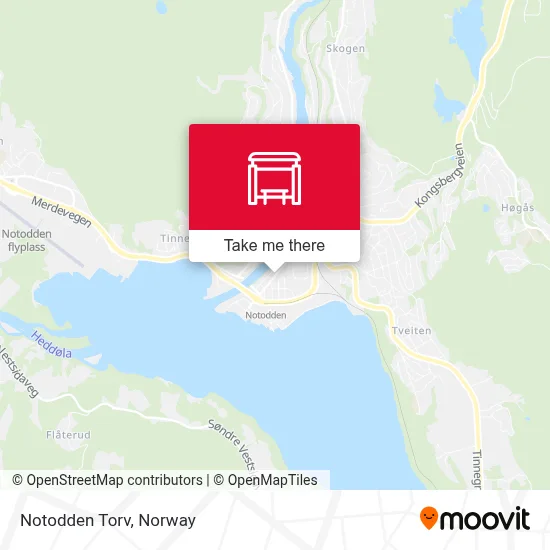 Notodden Torv map