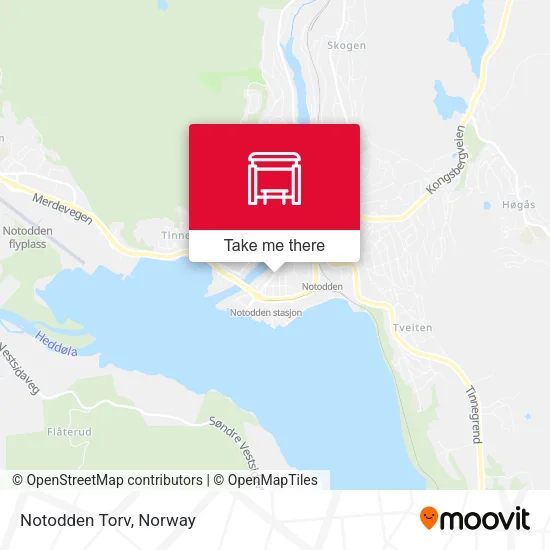 Notodden Torv map