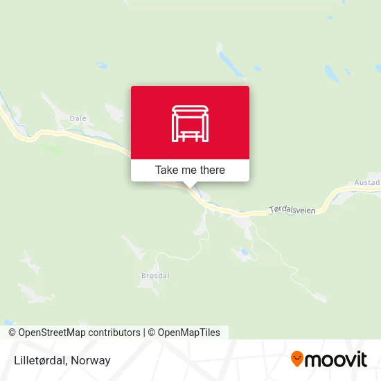 Lilletørdal map