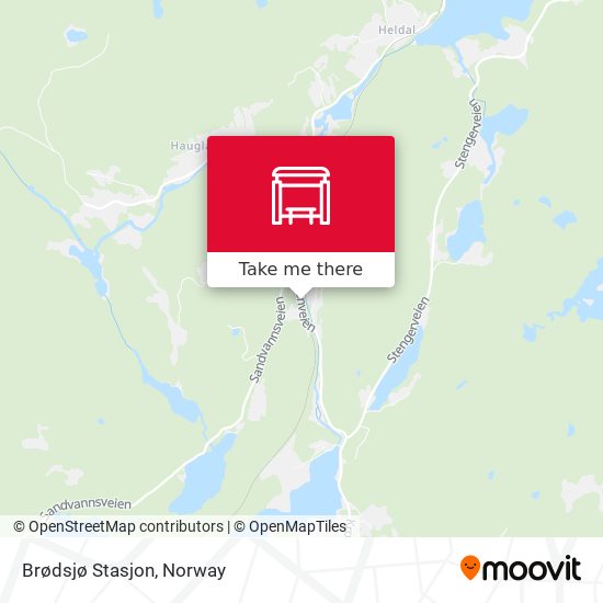 Brødsjø Stasjon map