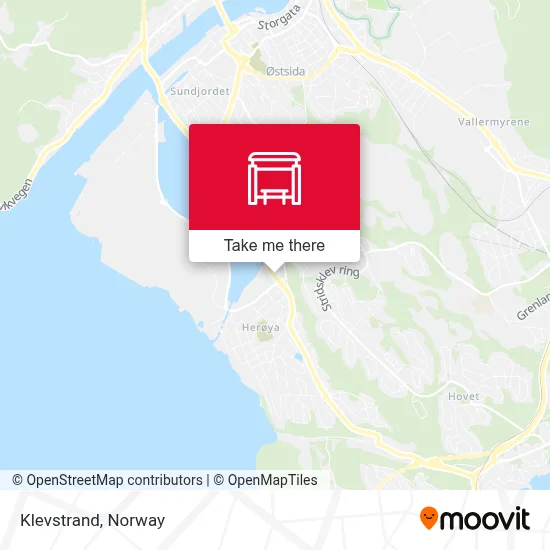 Klevstrand map