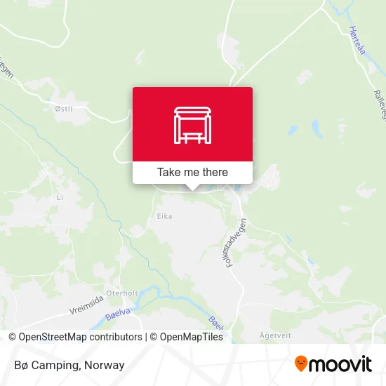 Bø Camping map
