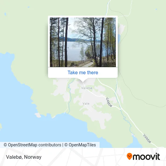 Valebø map