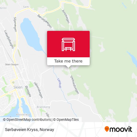 Sørbøveien Kryss map