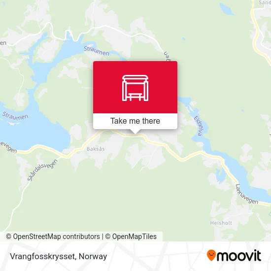 Vrangfosskrysset map