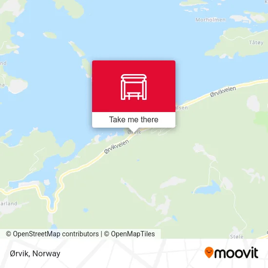 Ørvik map