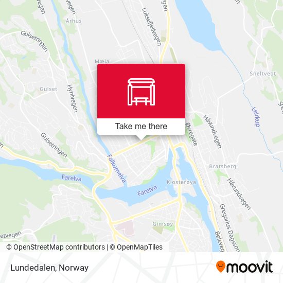 Lundedalen map