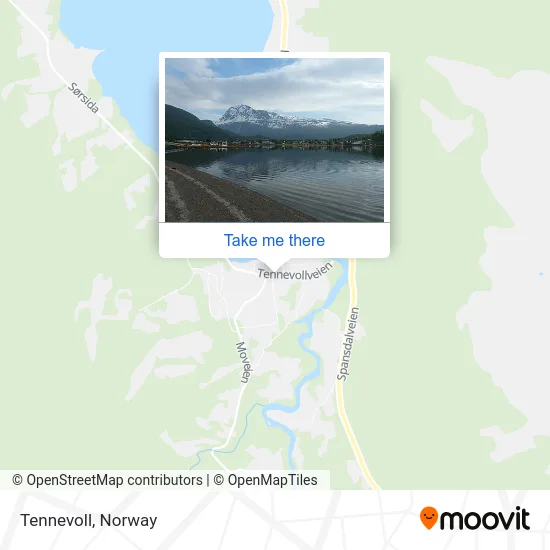 Tennevoll map