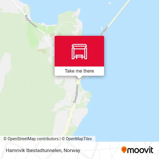 Hamnvik Ibestadtunnelen map
