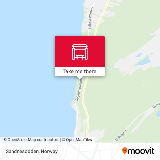 Sandnesodden map