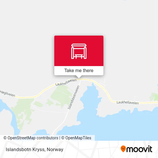 Islandsbotn Kryss map