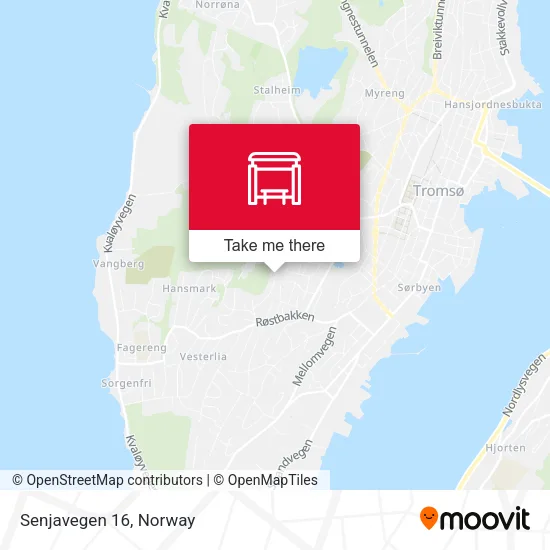 Senjavegen 16 map
