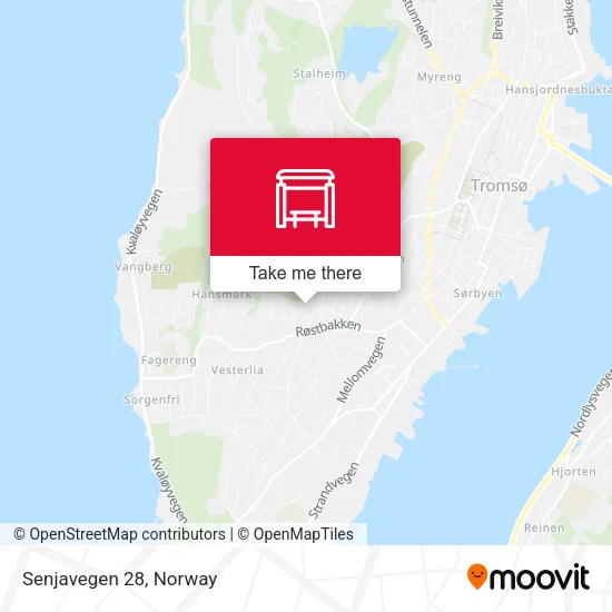 Senjavegen 28 map