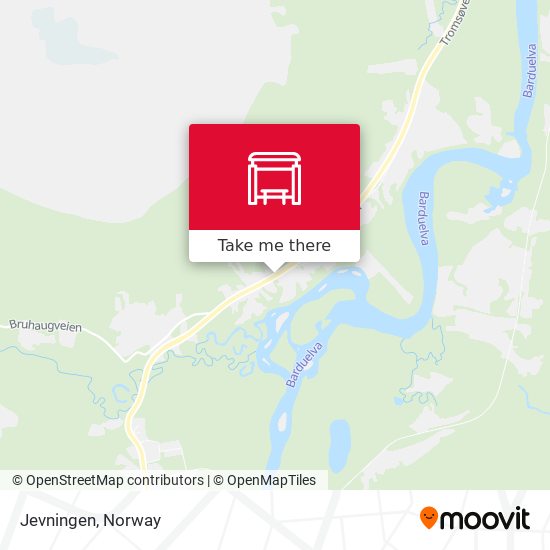 Jevningen map