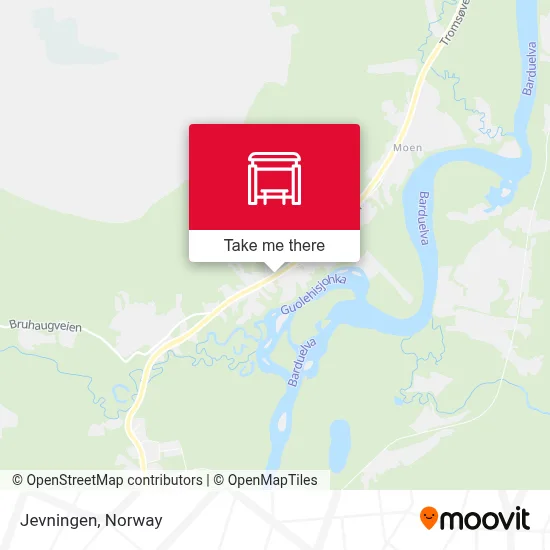 Jevningen map