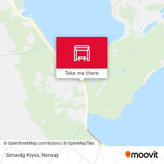 Simavåg Kryss map