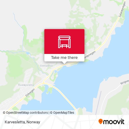 Karvesletta map