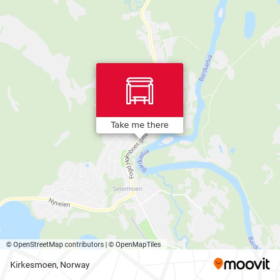 Kirkesmoen map