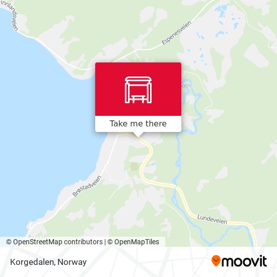 Korgedalen map