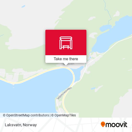 Laksvatn map