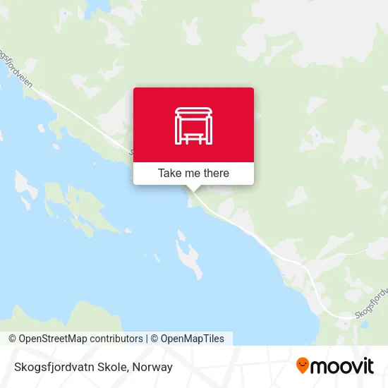 Skogsfjordvatn Skole map