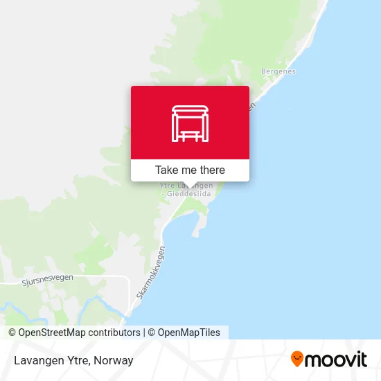 Lavangen Ytre map