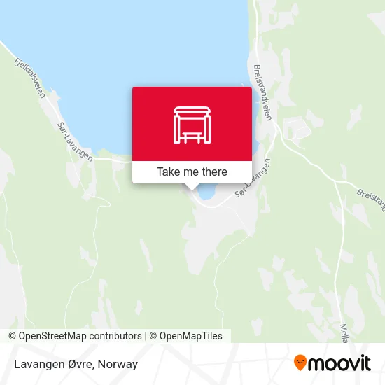 Lavangen Øvre map