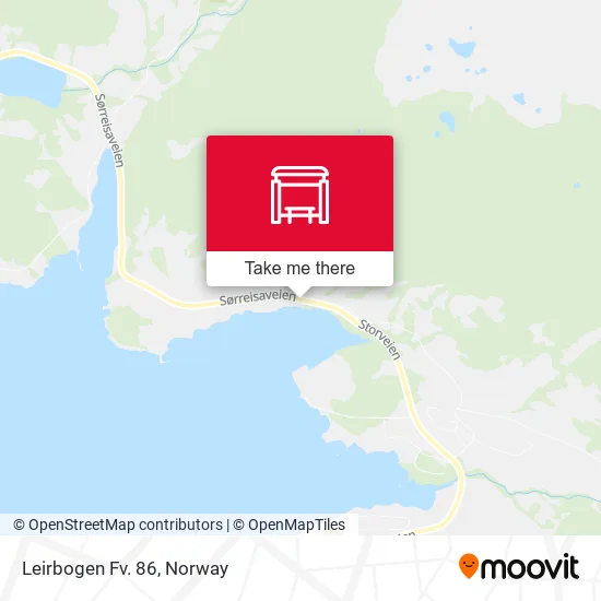 Leirbogen Fv. 86 map