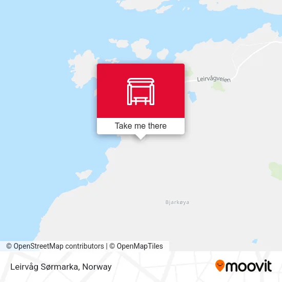 Leirvåg Sørmarka map