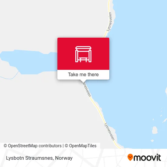 Lysbotn Straumsnes map