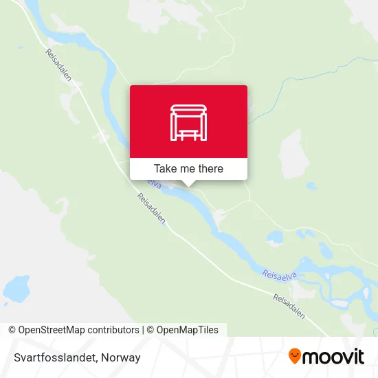 Svartfosslandet map
