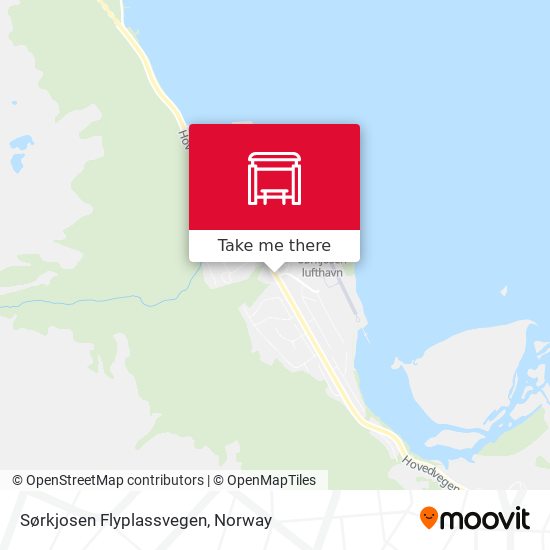 Sørkjosen Flyplassvegen map