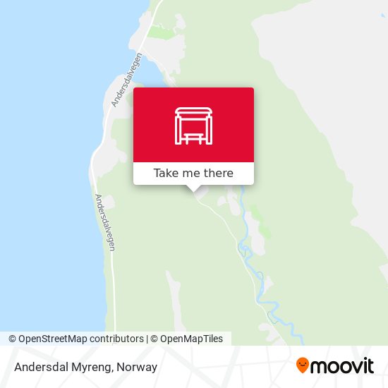 Andersdal Myreng map