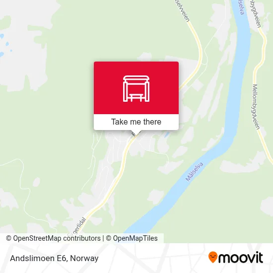 Andslimoen E6 map