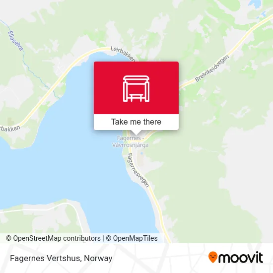 Fagernes Vertshus map
