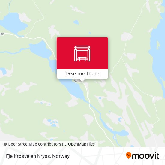 Fjellfrøsveien Kryss map