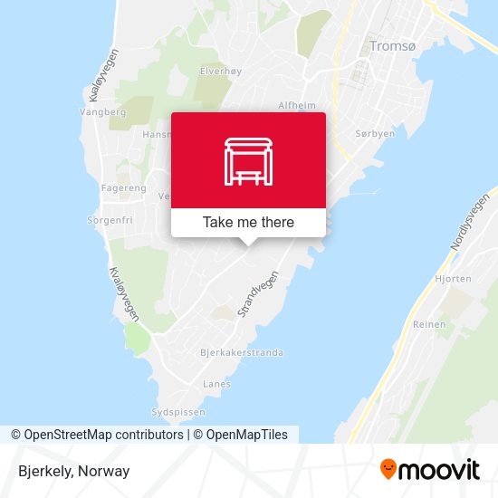 Bjerkely map