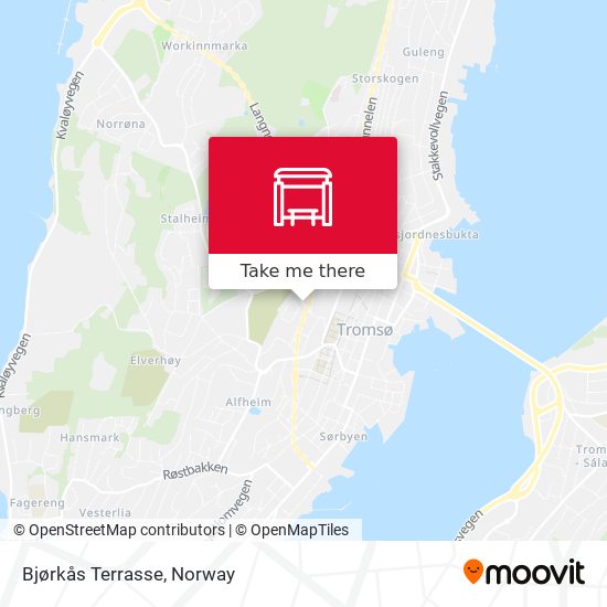 Bjørkås Terrasse map
