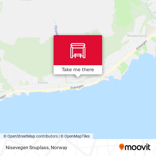 Nisevegen Snuplass map