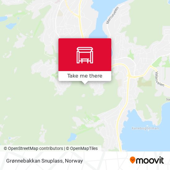 Grønnebakkan Snuplass map