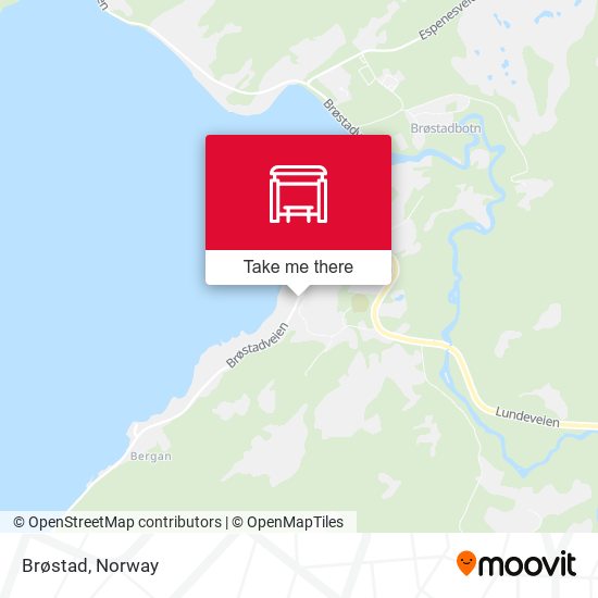 Brøstad map