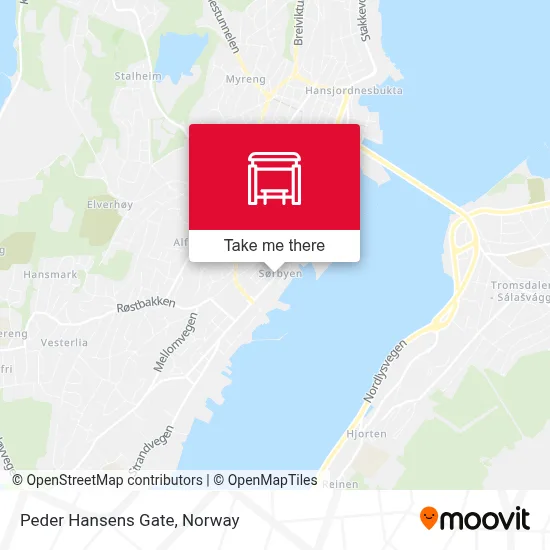 Peder Hansens Gate map