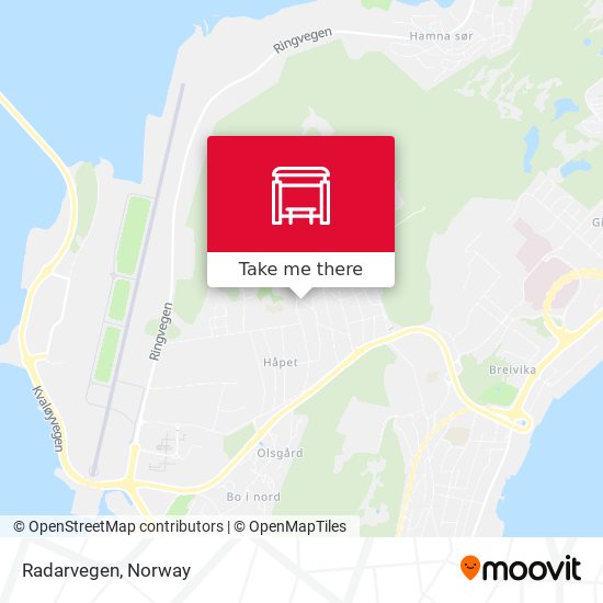 Radarvegen map