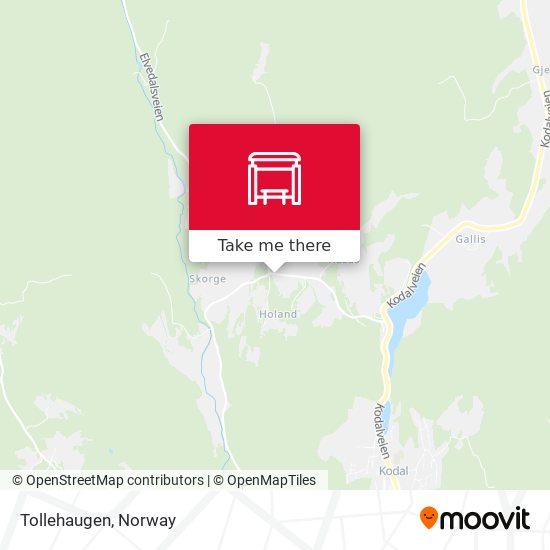 Tollehaugen map