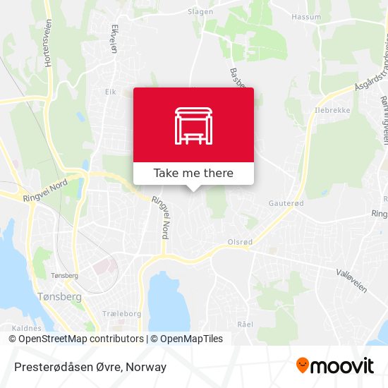 Presterødåsen Øvre map