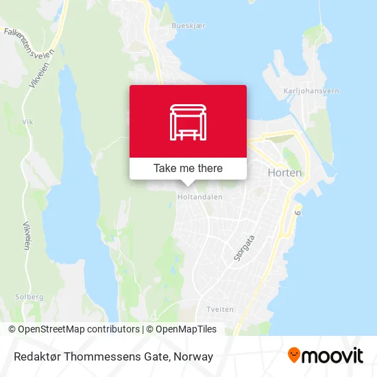 Redaktør Thommessens Gate map