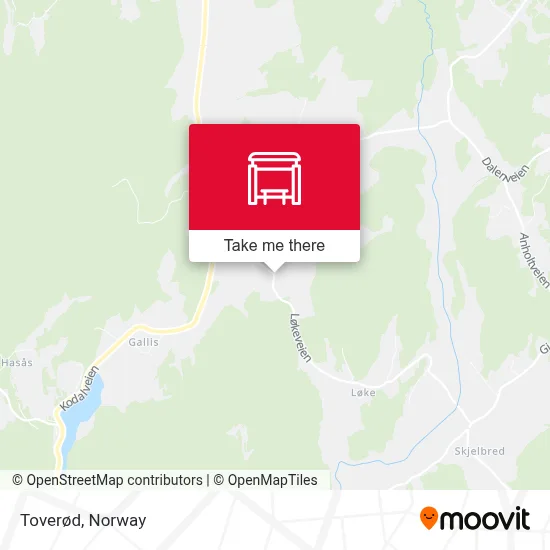 Toverød map