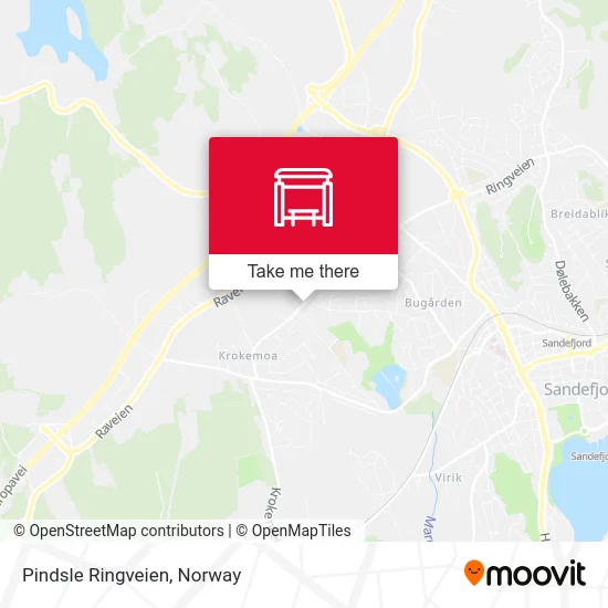 Pindsle Ringveien map