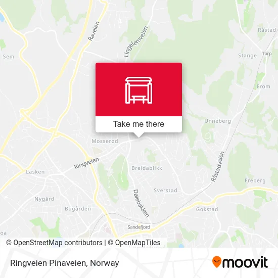 Ringveien Pinaveien map